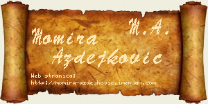 Momira Azdejković vizit kartica